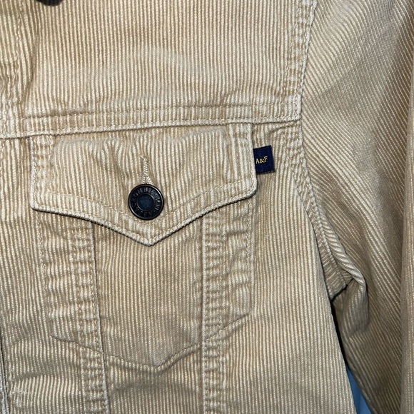 Abercrombie & Fitch Women Corduroy Tan Jacket Size M - Picture 6 of 12